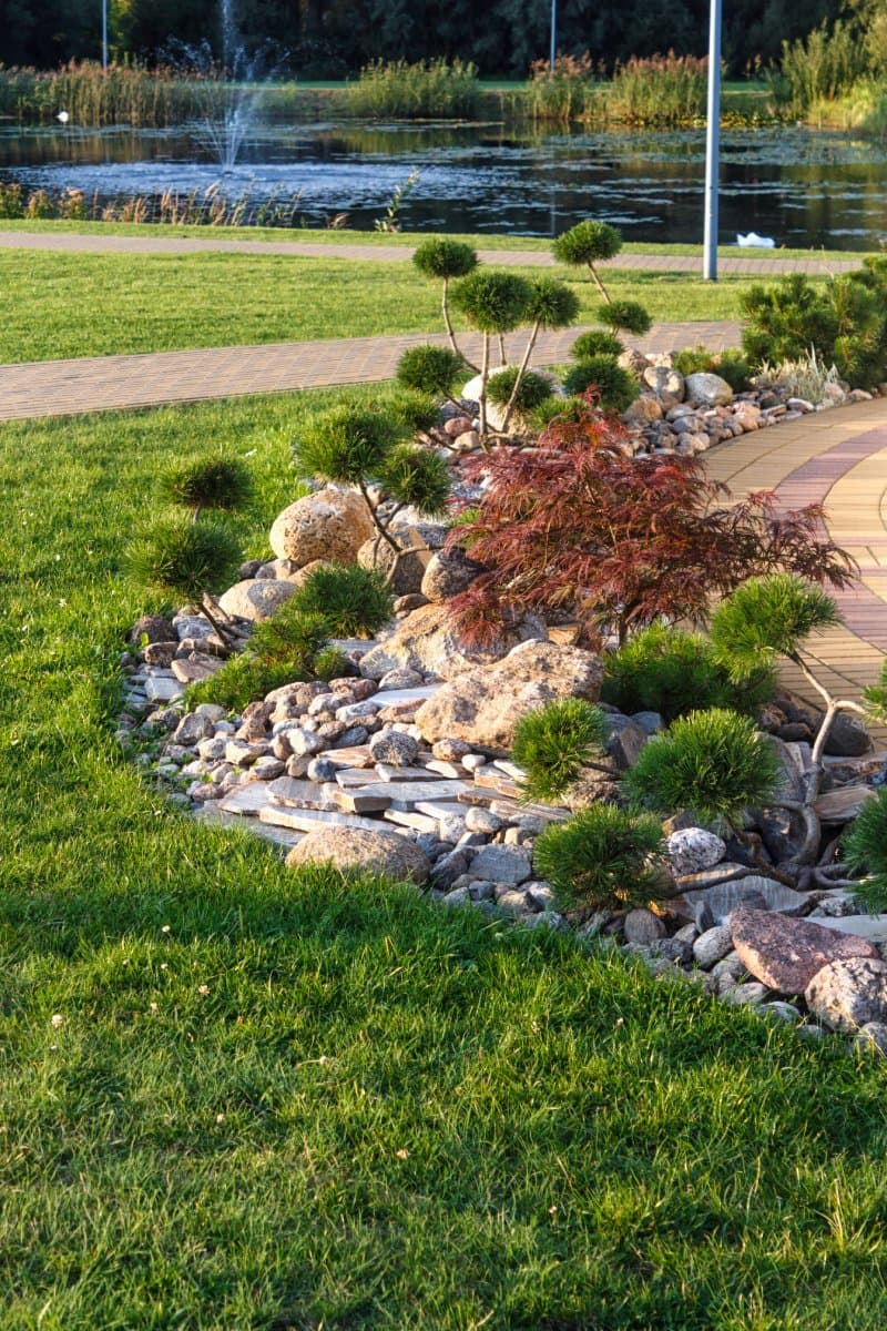 Property management landscaping team